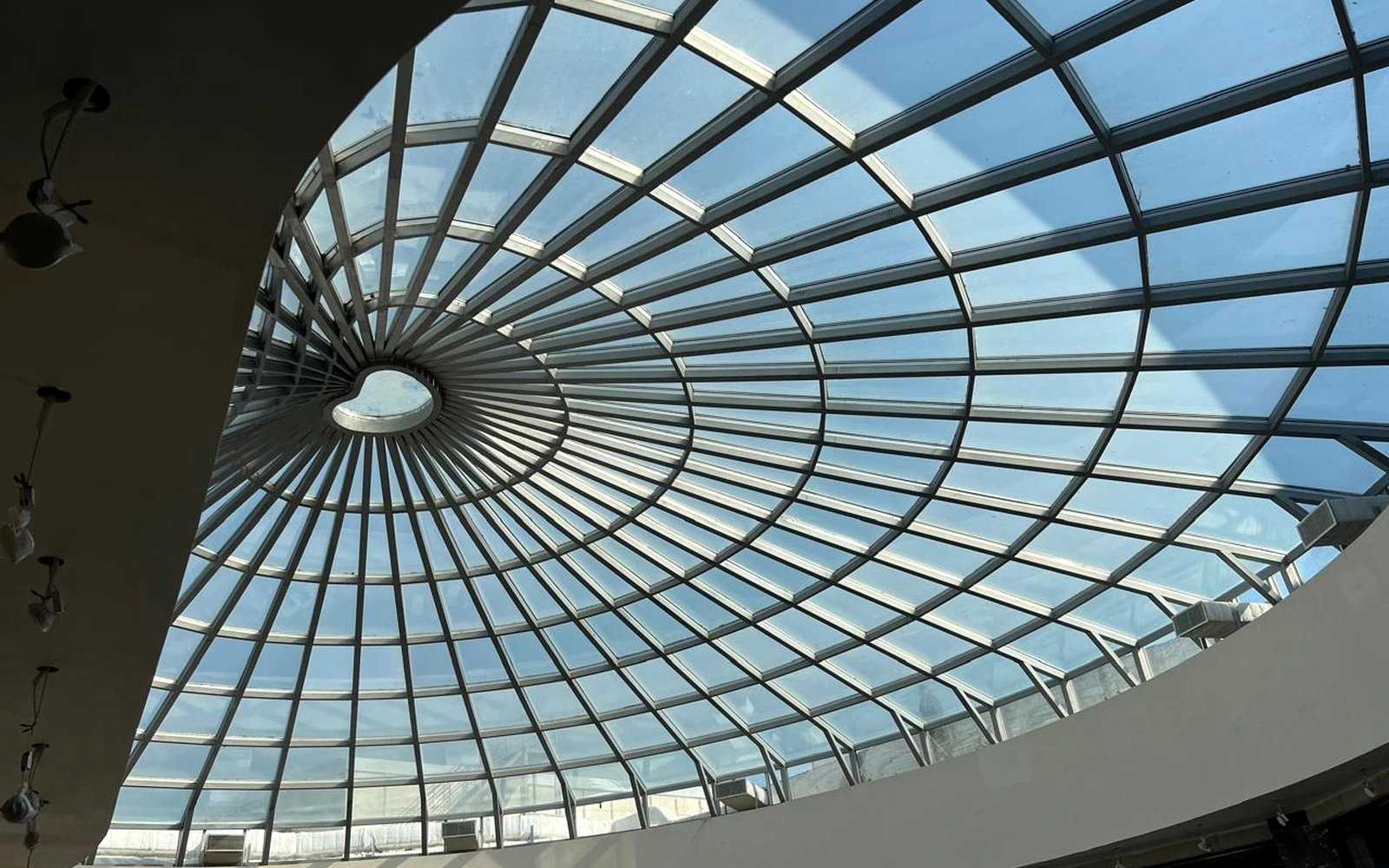 MEC AluGlass glass dome interior