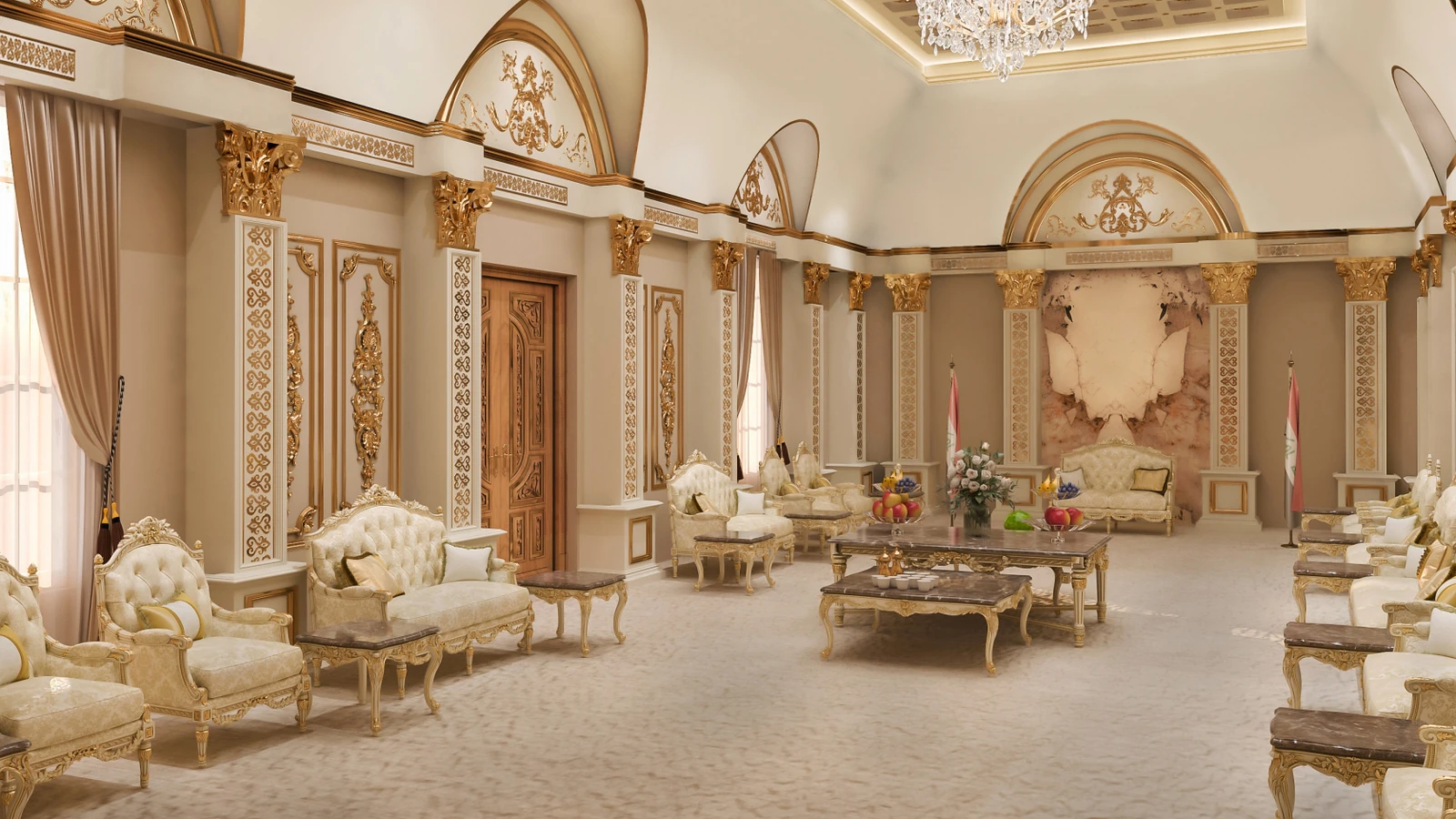 Basra Diwan hall perspective