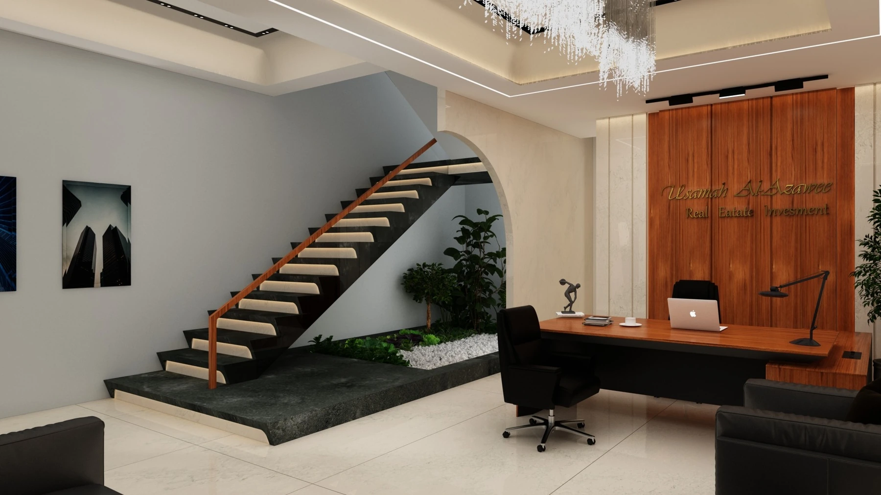 Executive office reception alternate view
