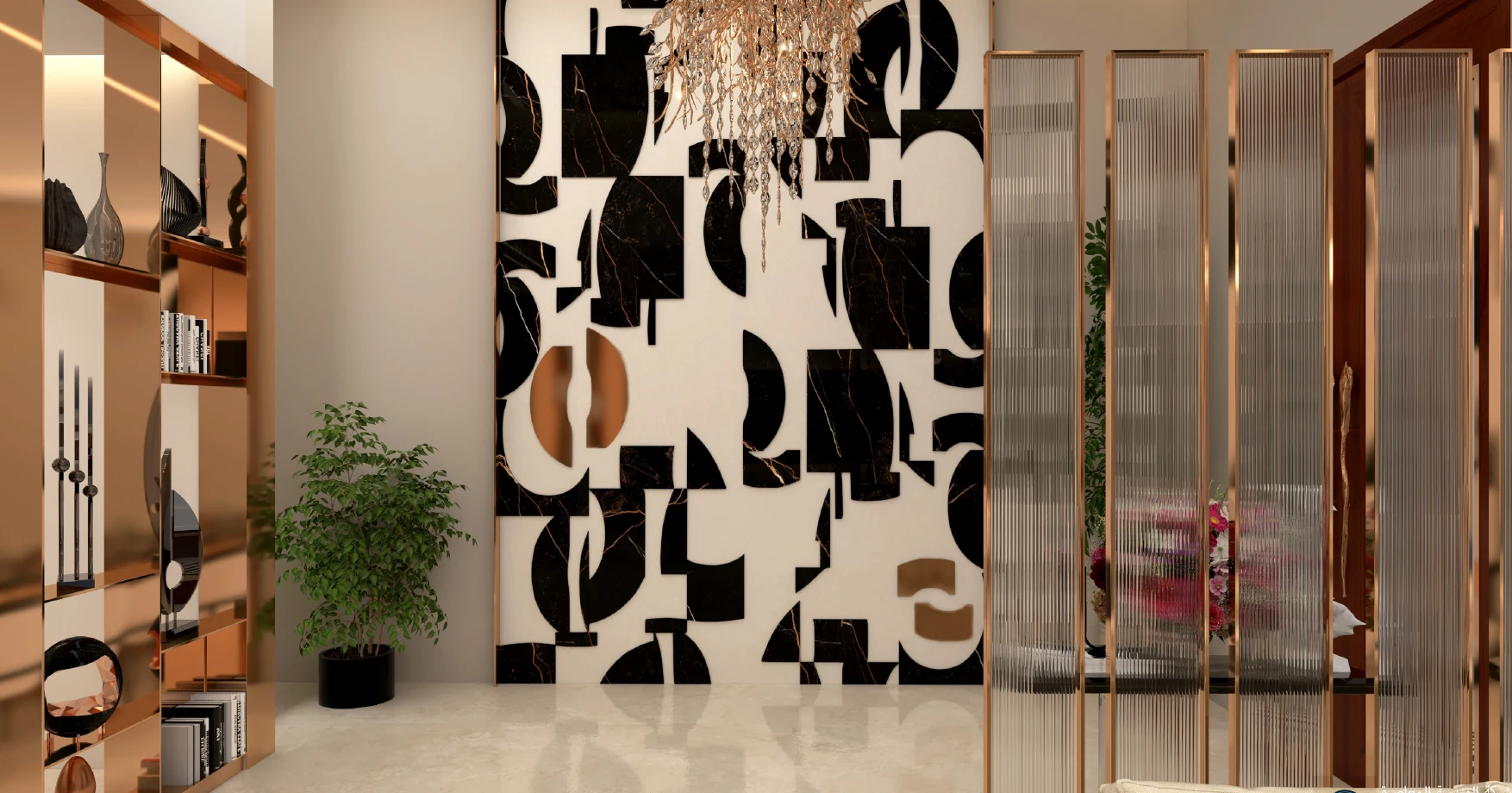 Green Villa art wall