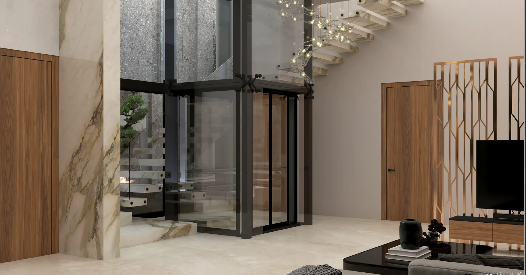 Green Villa stair and lift