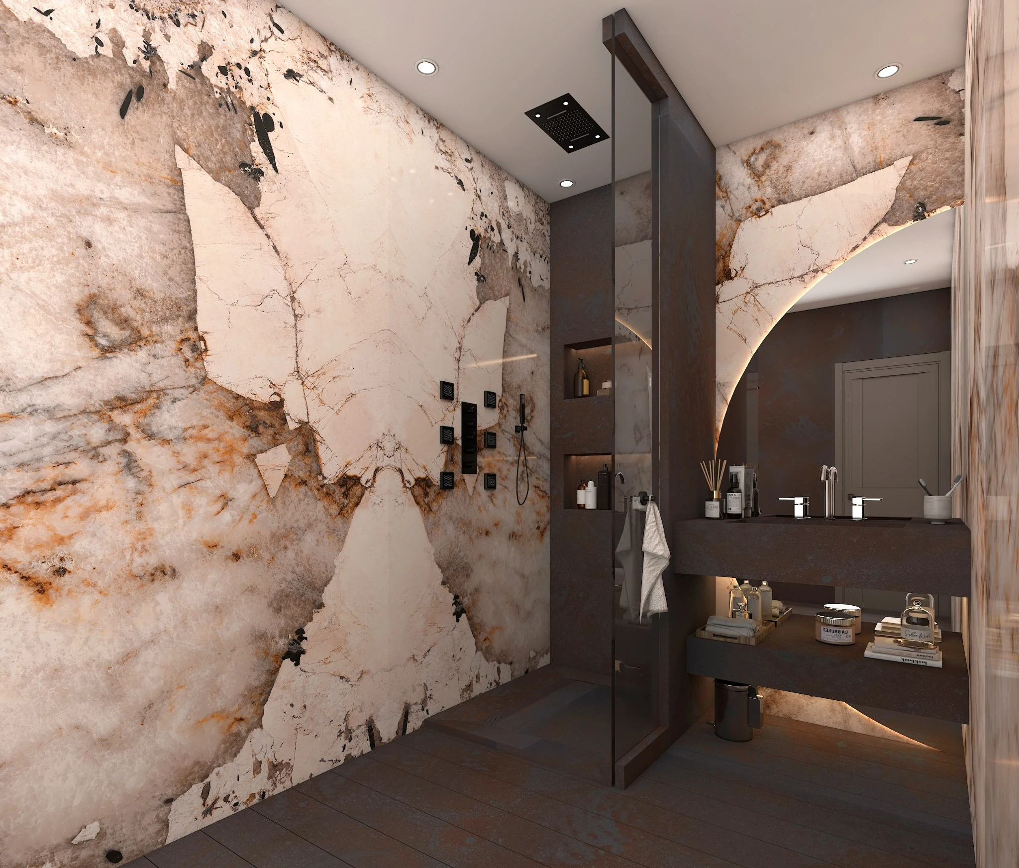 Premium bathroom stone design